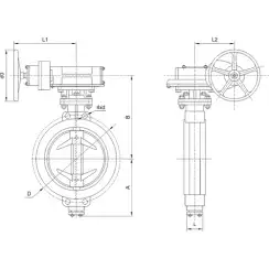 Затвор ПА 946.200.100-04 DN 200 PN 100